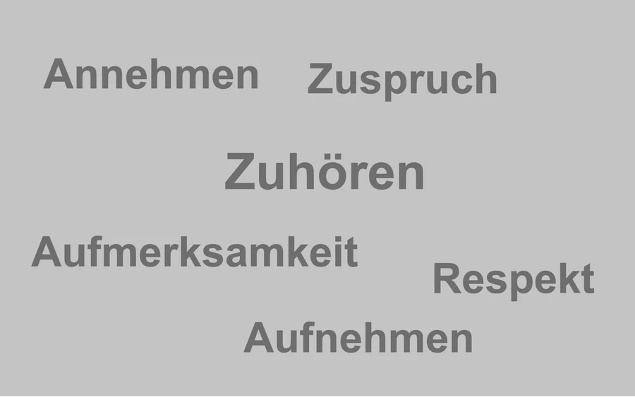 Wortsammlung: Was bedeutet Zuhören