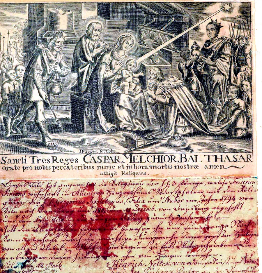 Anr&uuml;hrungsreliquie Friedrich Clute-Simon, Privatbesitz, Foto aus Fickelt&uuml;nnes e. V. (Hg.), Allendorfer Lesebuch - 600 Jahre Allendorfm Sundern 2006 S. 447